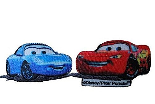 Mono-Quick GmbH Applikationen - Kids and Hits - aufbügelbar Cars © 2 Rennwagen ca. 2,0x9,0 cm blau/rot von Mono-Quick
