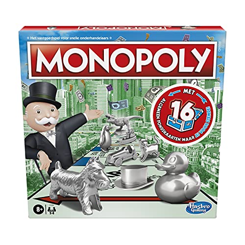 Monopoly Classic Brettspiel mit neuen General Fondkarten ab 8 Jahren Niederländische Fassung von Monopoly
