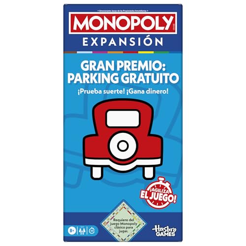 Hasbro Gaming Monopoly Erweiterung: Kostenloses Parken (erfordert das klassische Monopoly Spiel zum Spielen) - spanische Version von Monopoly
