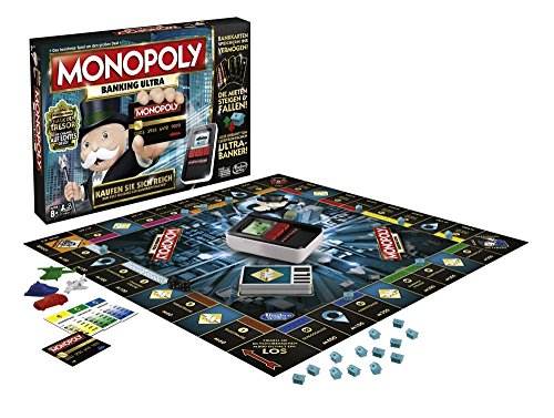 Hasbro Monopoly Banking Ultra - Klassiker der Brettspiele mit elektronischem Kartenleser, Familienspiel ab 8 Jahren, B6677100 Hasbro Monopoly Banking Ultra - Klassiker der Brettspiele mit elektronischem Kartenleser, Familienspiel ab 8 Jahren, B6677100 von Monopoly