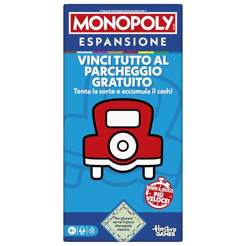 Monopoly, Erweiterung Gewinnen Sie alles im kostenlosen Parkplatz, zum Spielen dient das Spiel Monopoly klassisch, italienische Version Monopoly, Erweiterung Gewinnen Sie alles im kostenlosen Parkplatz, zum Spielen dient das Spiel Monopoly klassisch, italienische Version von Monopoly