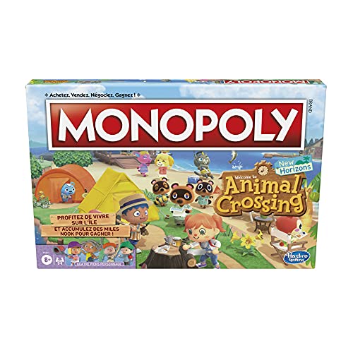 Monopoly Animal Crossing New Horizons Spielbrett für Kinder ab 8 Jahren , französisch Sprache (Language- French) von Hasbro Gaming