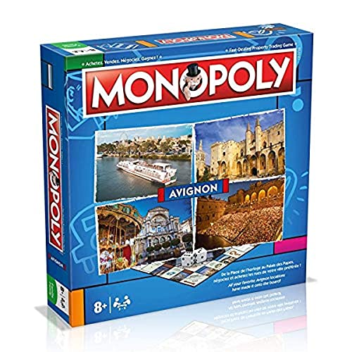 Winning Moves - Monopoly Avignon – Gesellschaftsspiel – Brettspiel – französische Version von Monopoly