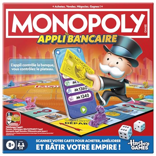 Monopoly Bank-App, Brettspiel – französische Version von Monopoly