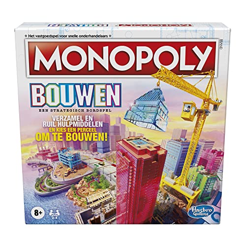 Monopoly Bauen-Brettspiel, Strategiespiel, Familienspiel, Spiele für Kinder, tolles Spiel zum Spielen, Familienbrettspiele ab 8 Jahren Monopoly Bauen-Brettspiel, Strategiespiel, Familienspiel, Spiele für Kinder, tolles Spiel zum Spielen, Familienbrettspiele ab 8 Jahren von Monopoly