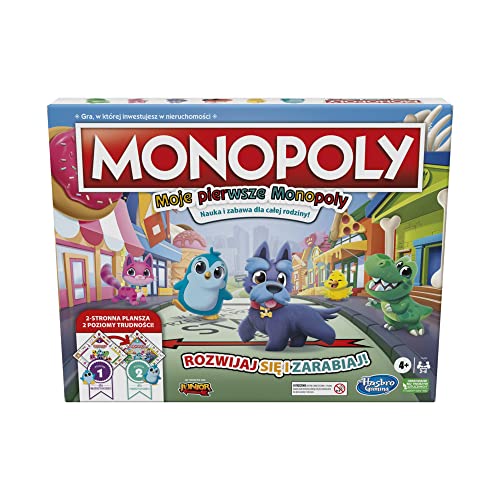 Monopoly Brettspiel, Brettspiel für Kinder, 2-seitige Spielbrett, lustiges Lehrwerkzeug für Familien; Mein Erstes; 4+ Monopoly Brettspiel, Brettspiel für Kinder, 2-seitige Spielbrett, lustiges Lehrwerkzeug für Familien; Mein Erstes; 4+ von Monopoly