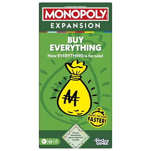 Monopoly Buy Everything EXPANSION (Classic Monopoly Brettspiel zum Spielen erforderlich) - Englische Version von Monopoly