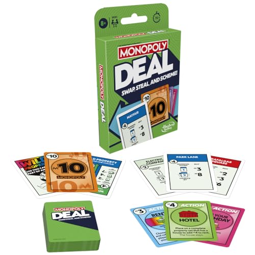 Monopoly E31131020 Deal Kartenspiel, Mehrfarbig von Monopoly