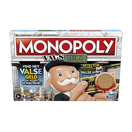 Monopoly Geld-Brettspiel für Familien und Kinder ab 8 Jahren mit Mr. Monopolys Detektor für Falschgeld und Falschkarten für 2-6 Spieler von Monopoly