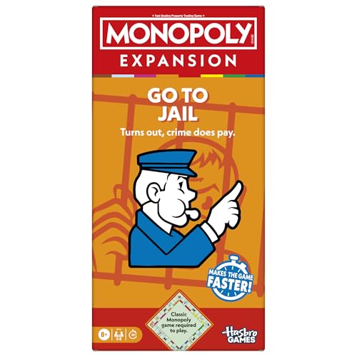 Monopoly Go to Jail EXPANSION (Classic Monopoly Game Required to Play) - Englische Version von Monopoly