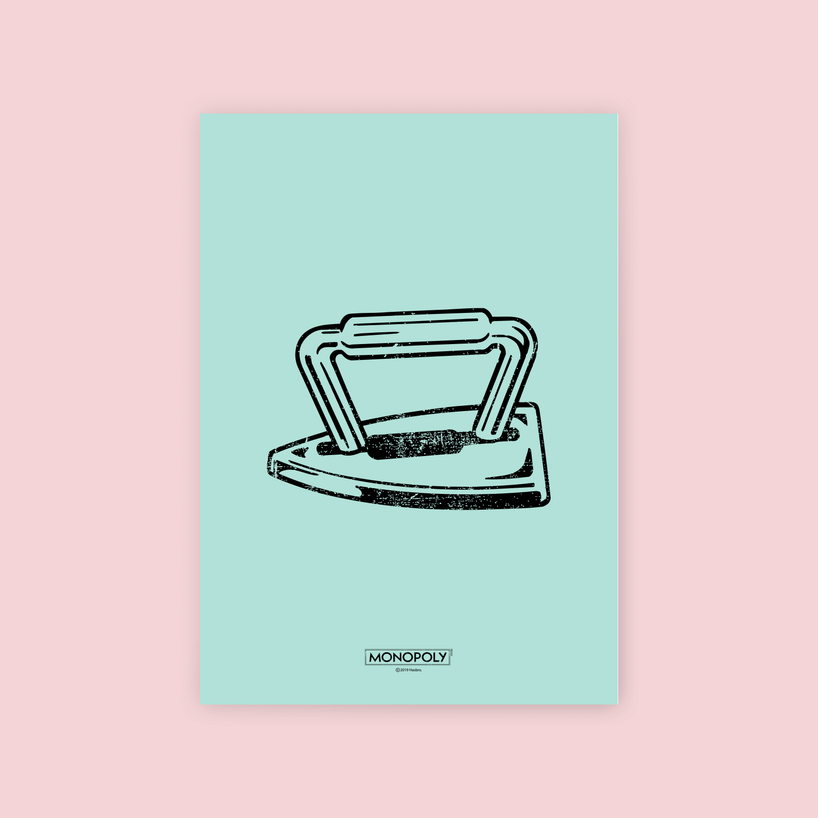Monopoly Iron Letterpress Art Print - A4 Monopoly Iron Letterpress Art Print - A4 von Original Hero
