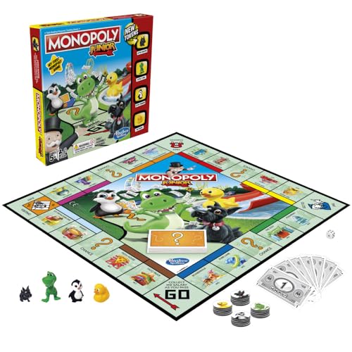 Monopoly Junior Game, Monopoly Board Game for Kids, Family Game for 2-4 Players von Monopoly