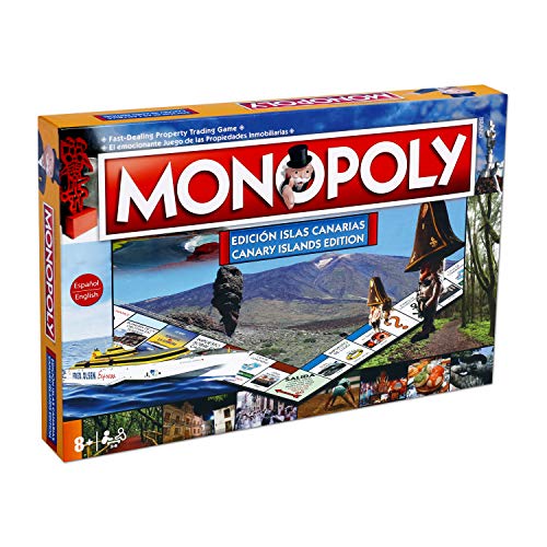 Monopoly Kanarische Inseln – Brettspiel – zweisprachige Version in Spanisch und Englisch von Winning Moves