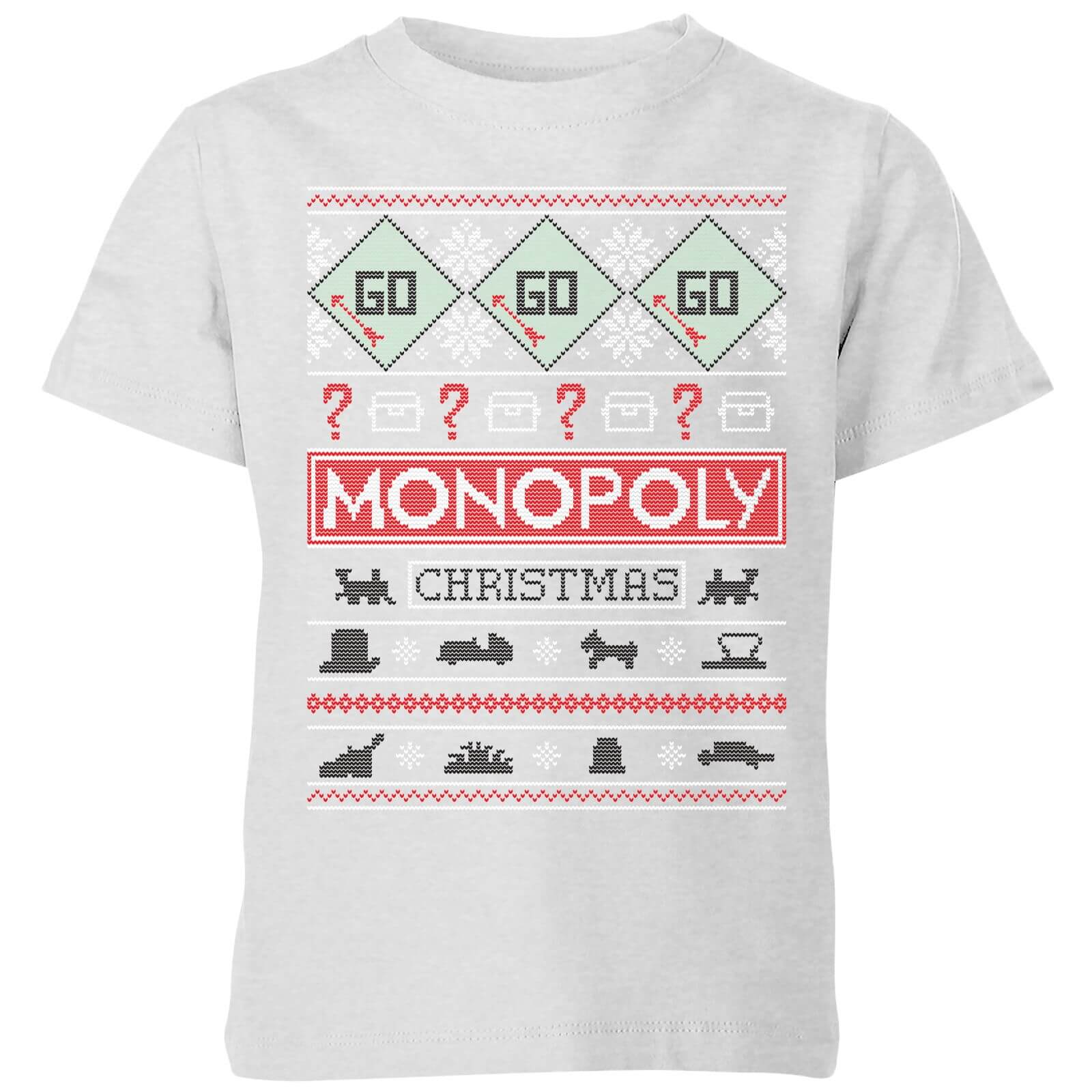 Monopoly Kids' Christmas T-Shirt - Grey - 3-4 Jahre Monopoly Kids' Christmas T-Shirt - Grey - 3-4 Jahre von Original Hero