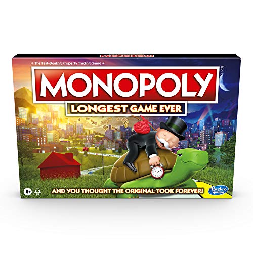Monopoly Longest Game Ever, Classic Monopoly Gameplay with Extended Play, Monopoly Brettspiel for Ages 8 and up [Amazon Exclusive] - Amazon Exclusive von Monopoly