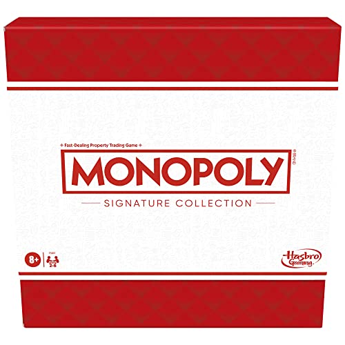 Monopoly Signature Collection Familien-Brettspiel für 2 bis 6 Spieler, Premium-Verpackung und Komponenten, Inbox-Aufbewahrung, Familienspiel ab 8 Jahren von Monopoly