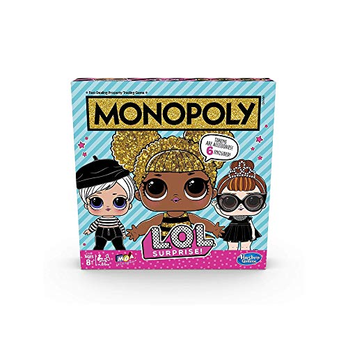 Monopoly Spiel: L.O.L. Überraschung! Edition Brettspiel für Kinder ab 8 Jahren von Hasbro Gaming