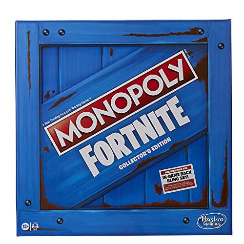 Monopoly: Fortnite Collector's Edition-Brettspiel, inspiriert vom Fortnite-Videospiel, Brettspiel für Teenager und Erwachsene, ab 13 Jahren Monopoly: Fortnite Collector's Edition-Brettspiel, inspiriert vom Fortnite-Videospiel, Brettspiel für Teenager und Erwachsene, ab 13 Jahren von Monopoly