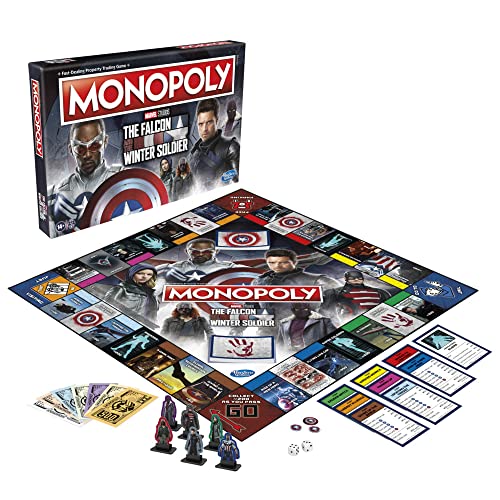 Monopoly: Marvel Studios The Falcon and The Winter Soldier Edition, Brettspiel für 2-6 Spieler, ab 14 Jahren, Mehrfarbig Monopoly: Marvel Studios The Falcon and The Winter Soldier Edition, Brettspiel für 2-6 Spieler, ab 14 Jahren, Mehrfarbig von Monopoly