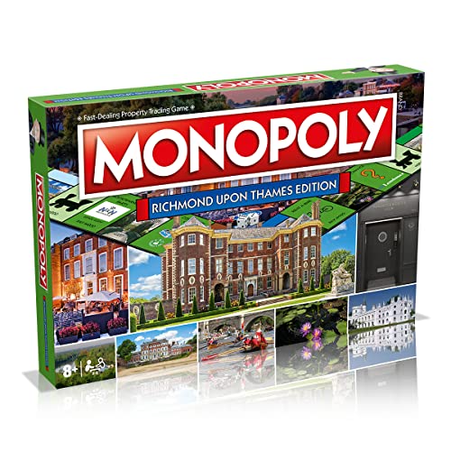 Winning Moves Richmond Monopoly Brettspiel, Advance to Richmond Theatre, Richmond Park und Kew Gardens, 2-6 Spieler ist EIN tolles Geschenk für Spieler ab 8 Jahren von Hasbro