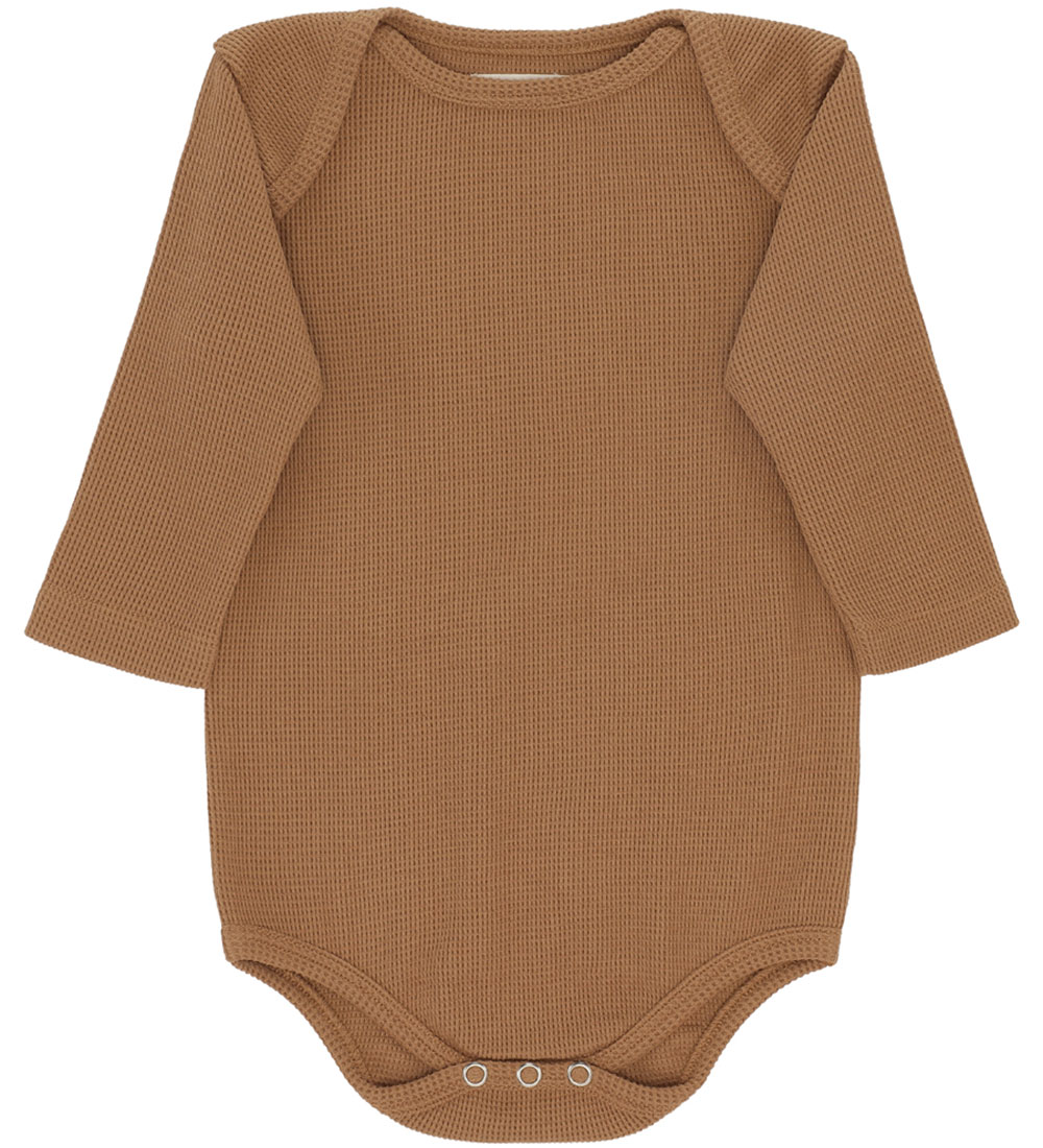 Monsieur Mini Body l/ä - Waffel - Schmeckt nicht Brown - Monsieur Mini - 9-12 mt - Body L/Ä Monsieur Mini Body l/ä - Waffel - Schmeckt nicht Brown - Monsieur Mini - 9-12 mt - Body L/Ä von Monsieur Mini