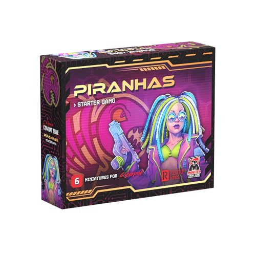 Monster Fight Club Cyberpunk Red Combat Zone Miniatures: Piranhas Starter Gang von Monster Fight Club