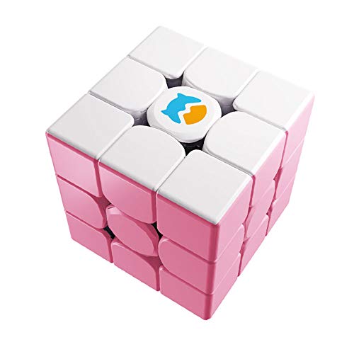 Monster Go 3x3 Wolke Trainer Würfel, MG Würfel Lernserie Spielzeug Puzzle Geschenk für Kinder und Anfänger(Weiß und Rosa) von Monster Go