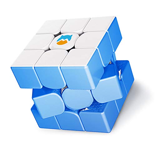 Monster Go Zauberwürfel Original 3x3, Trainer Würfel 3x3 Cube, Magic Cube in 2 Farben, Geschenk für Kinder und Anfänger (Blau) von Monster Go