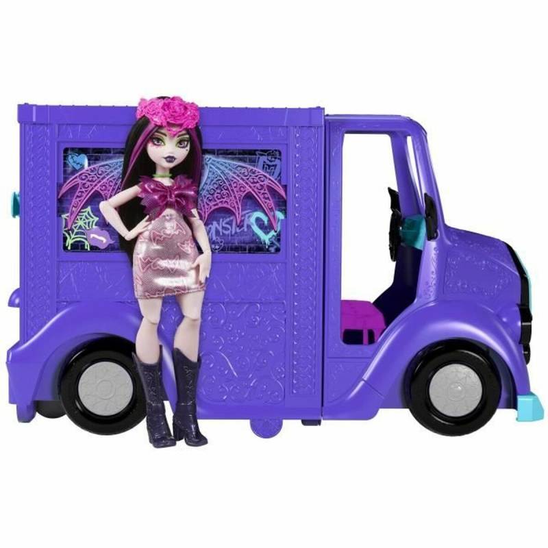 Babypuppe mit Zubehör Monster High Tour Bus Rock Sang-sationnel von Monster High