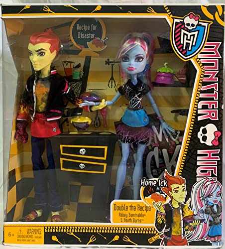 Monster High Mattel BBC82 Kochpartner Abbey und Heath, 2-er Pack von Monster High