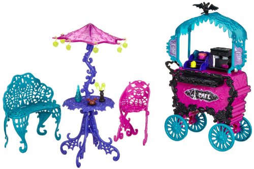 Monster High Mattel Y4308 Scaris Straßencafé, mit viel Zubehör von Monster High