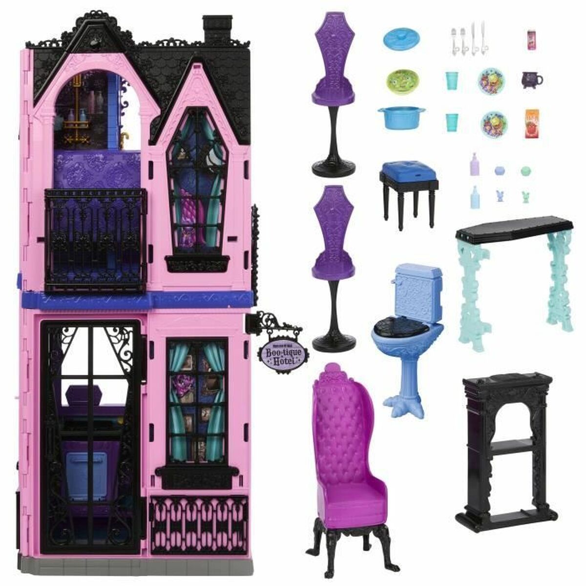Puppenhaus Monster High 27 Stücke 4 Stücke Puppenhaus Monster High 27 Stücke 4 Stücke von Monster High
