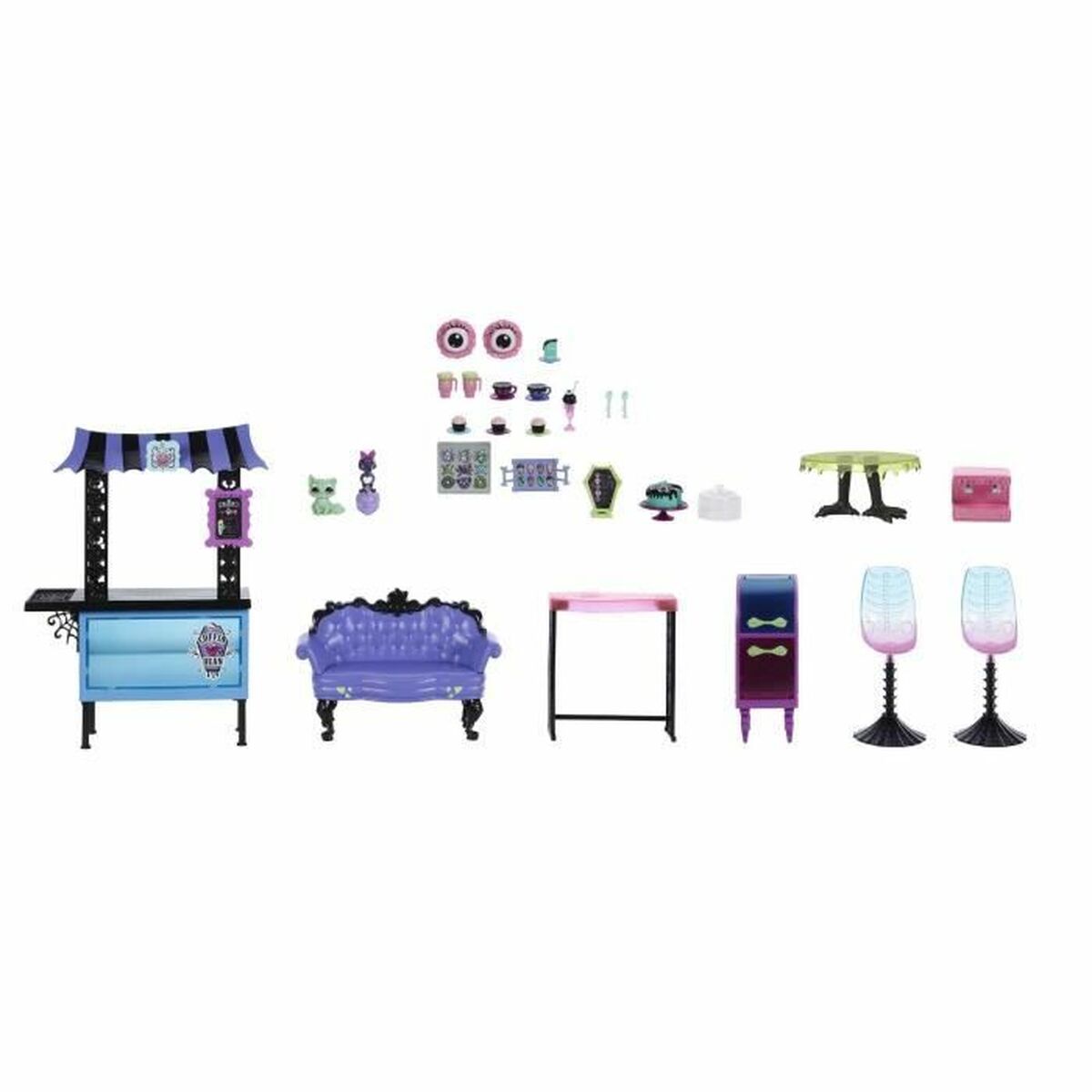 Zubehör für Puppenhaus Monster High LA CAFETERIA DES GOULES von Monster High