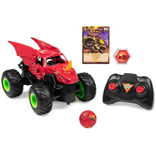 Monster Jam, Bakugan Dragonoid Ferngesteuerter Monstertruck, Kinderspielzeug für Jungen und Mädchen ab 4 Jahren, Maßstab 1:24 von Monster Jam