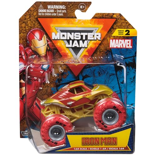 Monster Jam, Marvel Official Iron Man Monster Truck, Die-Cast Vehicle, 1:64 Scale, Super Hero Kids Toys for Boys Ages 3 and up Monster Jam, Marvel Official Iron Man Monster Truck, Die-Cast Vehicle, 1:64 Scale, Super Hero Kids Toys for Boys Ages 3 and up von Monster Jam