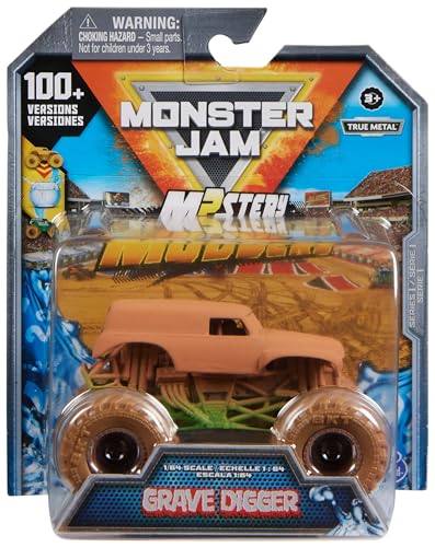 Monster Jam, Mystery Mudders, offizieller Monster Truck aus Druckguss im Maßstab 1:64, zum Waschen und Entdecken (Designs variieren) von Monster Jam