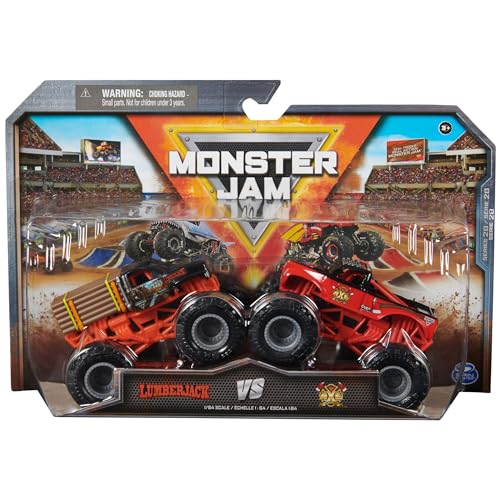 Monster Jam, Offizielle Lumberjack Vs. Axe Die-Cast Monster Trucks, Maßstab 1:64, Kinderspielzeug für Jungen ab 3 Jahren Monster Jam, Offizielle Lumberjack Vs. Axe Die-Cast Monster Trucks, Maßstab 1:64, Kinderspielzeug für Jungen ab 3 Jahren von Monster Jam