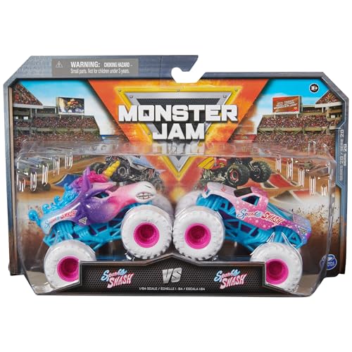 Monster Jam, Offizielle Sparkle Smash Vs. Sparkle Smash Die-Cast Monster Trucks, Maßstab 1:64, Kinderspielzeug für Jungen ab 3 Jahren Monster Jam, Offizielle Sparkle Smash Vs. Sparkle Smash Die-Cast Monster Trucks, Maßstab 1:64, Kinderspielzeug für Jungen ab 3 Jahren von Monster Jam