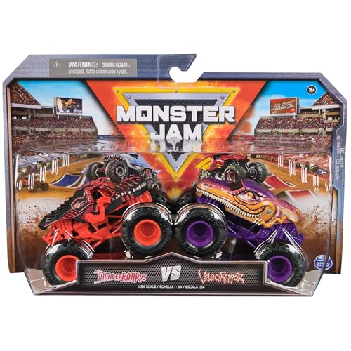 Monster Jam, Offizielle ThunderROARus Vs. Velociraptor Die-Cast Monster Trucks, Maßstab 1:64, Kinderspielzeug für Jungen ab 3 Jahren Monster Jam, Offizielle ThunderROARus Vs. Velociraptor Die-Cast Monster Trucks, Maßstab 1:64, Kinderspielzeug für Jungen ab 3 Jahren von Monster Jam