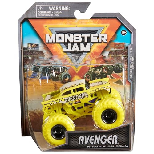 Monster Jam, Offizieller Avenger Monster Truck, Die-Cast Fahrzeug, Maßstab 1:64, Kinderspielzeug für Jungen ab 3 Jahren Monster Jam, Offizieller Avenger Monster Truck, Die-Cast Fahrzeug, Maßstab 1:64, Kinderspielzeug für Jungen ab 3 Jahren von Monster Jam