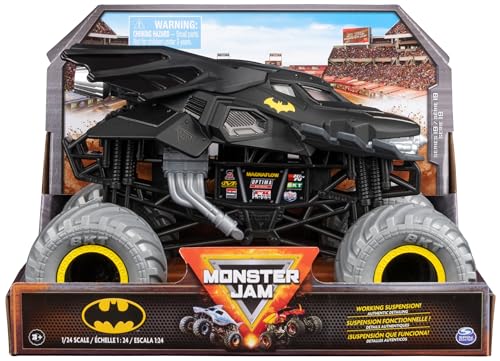 Monster Jam, Offizieller Batman Monster Truck, Sammler-Druckguss-Fahrzeug, Maßstab 1:24, Kinderspielzeug für Jungen ab 3 Jahren von DC