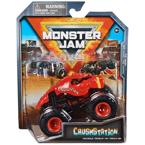 Monster Jam, Offizieller Crushstation Monster Truck, Die-Cast Fahrzeug, Maßstab 1:64, Kinderspielzeug für Jungen ab 3 Jahren Monster Jam, Offizieller Crushstation Monster Truck, Die-Cast Fahrzeug, Maßstab 1:64, Kinderspielzeug für Jungen ab 3 Jahren von Monster Jam