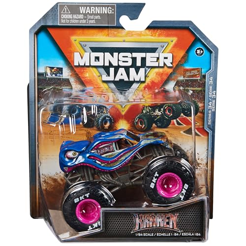 Monster Jam, Offizieller Kraken Monster Truck, Die-Cast Fahrzeug, Maßstab 1:64, Kinderspielzeug für Jungen ab 3 Jahren Monster Jam, Offizieller Kraken Monster Truck, Die-Cast Fahrzeug, Maßstab 1:64, Kinderspielzeug für Jungen ab 3 Jahren von Monster Jam