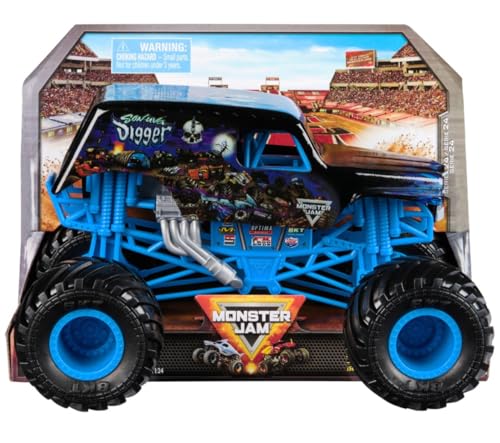 Monster Jam, Offizieller Son-Uva Bagger Monster Truck, Sammler-Die-Cast Fahrzeug, Maßstab 1:24, Kinderspielzeug für Jungen und Mädchen ab 3 Jahren Monster Jam, Offizieller Son-Uva Bagger Monster Truck, Sammler-Die-Cast Fahrzeug, Maßstab 1:24, Kinderspielzeug für Jungen und Mädchen ab 3 Jahren von Monster Jam