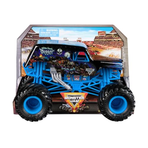 Monster Jam, Offizieller Son-Uva Bagger Monster Truck, Sammler-Die-Cast Fahrzeug, Maßstab 1:24, Kinderspielzeug für Jungen und Mädchen ab 3 Jahren von Monster Jam