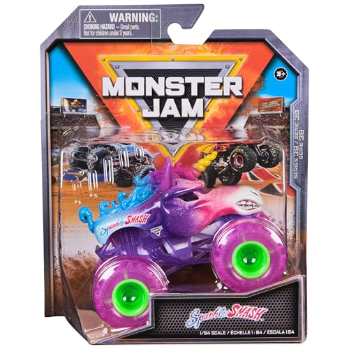 Monster Jam, Offizieller Sparkle Smash Monster Truck, Die-Cast Fahrzeug, Maßstab 1:64, Kinderspielzeug für Jungen ab 3 Jahren Monster Jam, Offizieller Sparkle Smash Monster Truck, Die-Cast Fahrzeug, Maßstab 1:64, Kinderspielzeug für Jungen ab 3 Jahren von Monster Jam