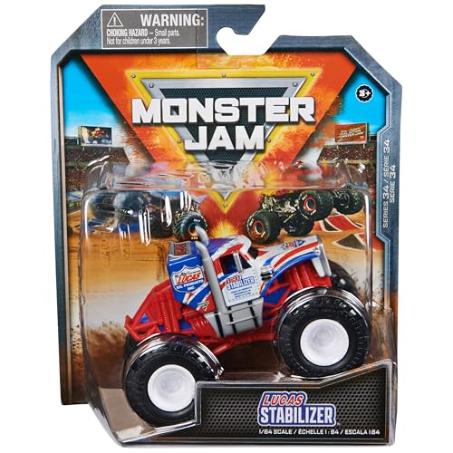 Monster Jam, Offizieller Stabilisator Monster Truck, Die-Cast Fahrzeug, Maßstab 1:64, Kinderspielzeug für Jungen ab 3 Jahren Monster Jam, Offizieller Stabilisator Monster Truck, Die-Cast Fahrzeug, Maßstab 1:64, Kinderspielzeug für Jungen ab 3 Jahren von Monster Jam