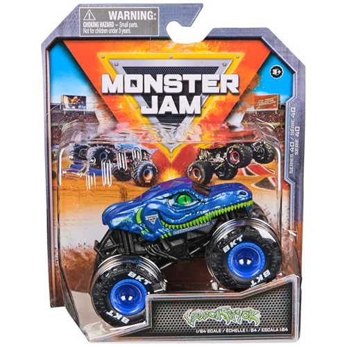 Monster Jam, Offizieller Velociraptor Monster Truck, Die-Cast Fahrzeug, Maßstab 1:64, Kinderspielzeug für Jungen ab 3 Jahren von Monster Jam