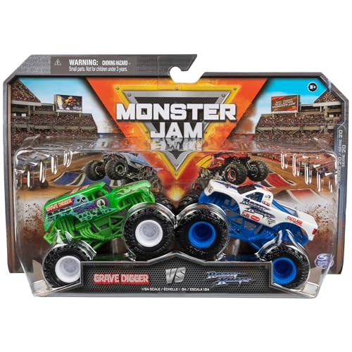 Monster Jam, Salvager Vs. Razin Kane Offizielle Metallmonster-LKWs, Maßstab 1:64, Spielzeug für Kinder ab 3 Jahren von Monster Jam