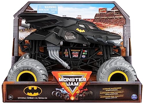 Monster Jam, Offizieller Batman Monster Truck, Sammler-Druckguss-Fahrzeug, Maßstab 1:24, Kinderspielzeug für Jungen ab 3 Jahren von DC